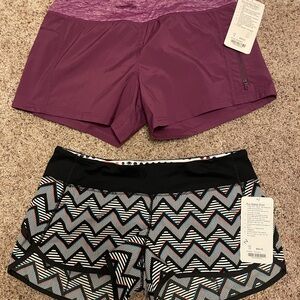 Lululemon run speed short and run all sport shorts